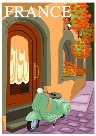 Ilustratie Travel Destination Vector Poster, Rudzhan Nagiev