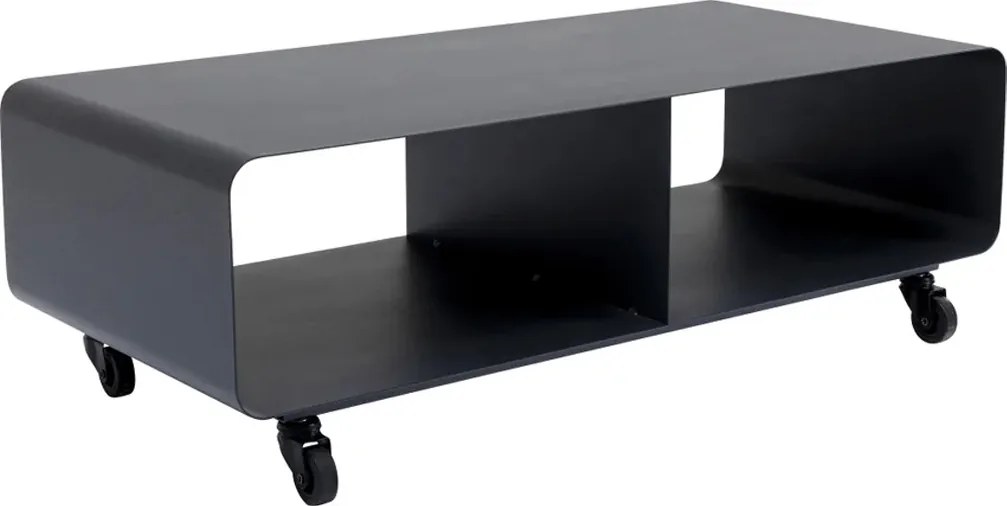 Verrijdbaar Tv-meubel Donkergrijs - 90x42x30cm.