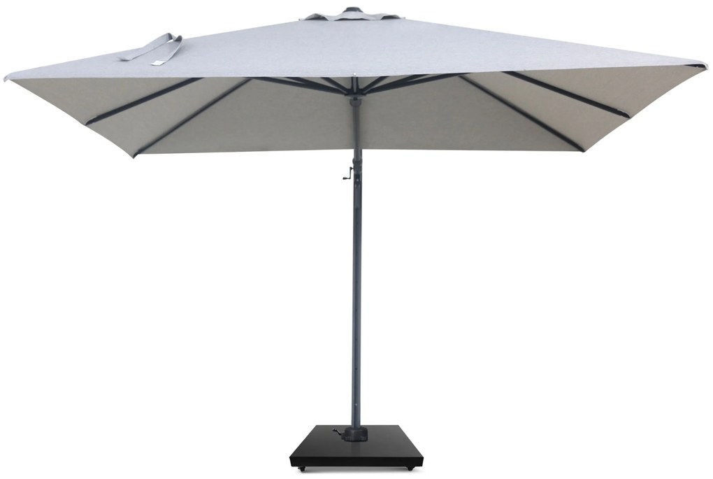 Zweefparasol  3x3m S2 Excellent (incl. voet + hoes) Grijs-antraciet Camello Luna