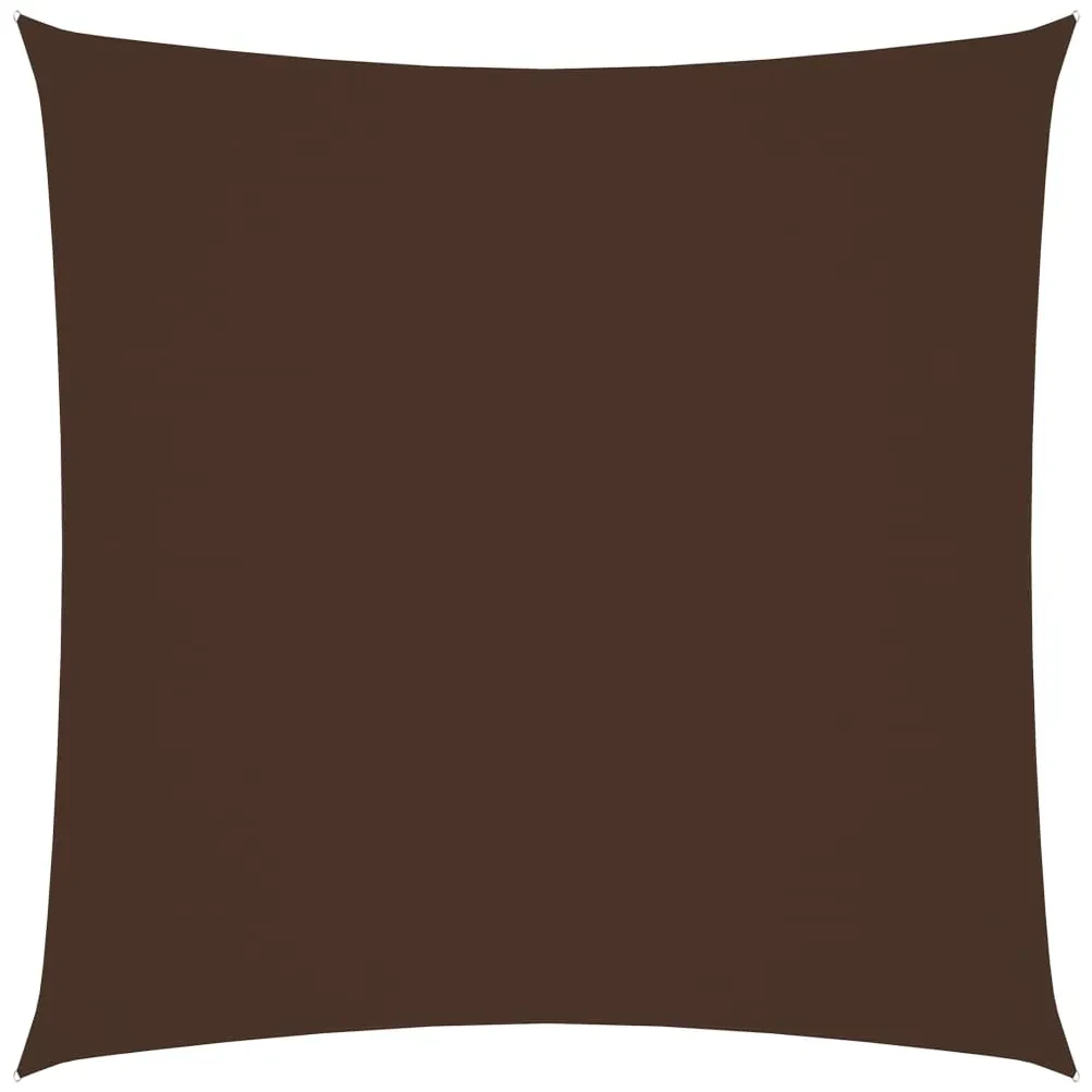 vidaXL Zonnescherm vierkant 7x7 m oxford stof bruin