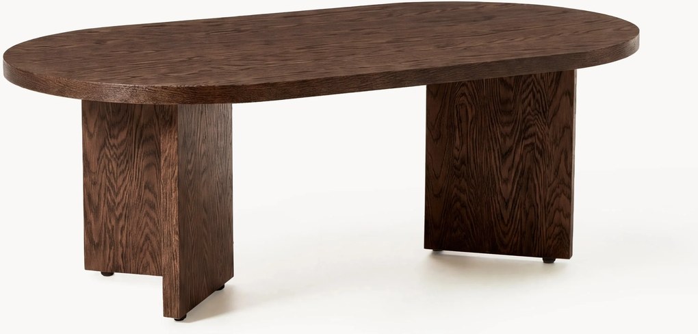 Ovale houten salontafel Toni