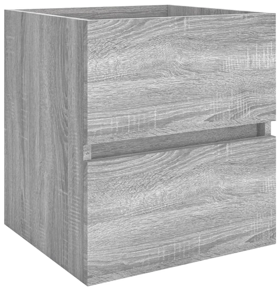 vidaXL Wastafelkast 41x38,5x45 cm bewerkt hout grijs sonoma eikenkleur
