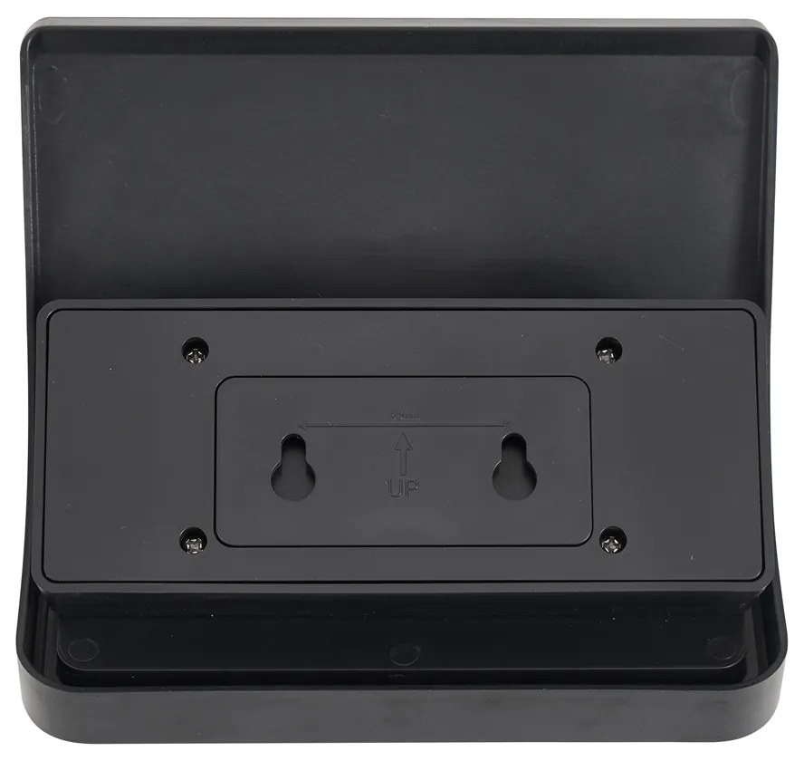 Buiten wandlamp zwart incl. LED IP54 met bewegingsensor solar - Floody