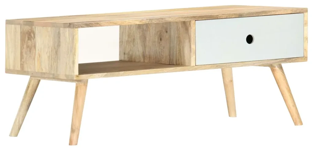 vidaXL Salontafel 90x50x40 cm massief mangohout