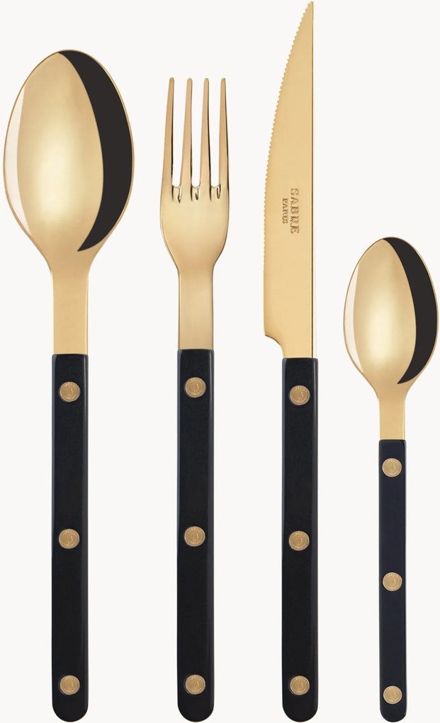 Bestekset Bistrot van edelstaal, in verschillende formaten