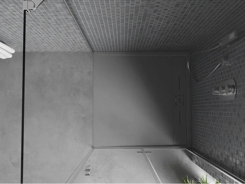 Mexen Amon vierkante douchebak SMC 90 x 90 cm, grijs - 4F619090