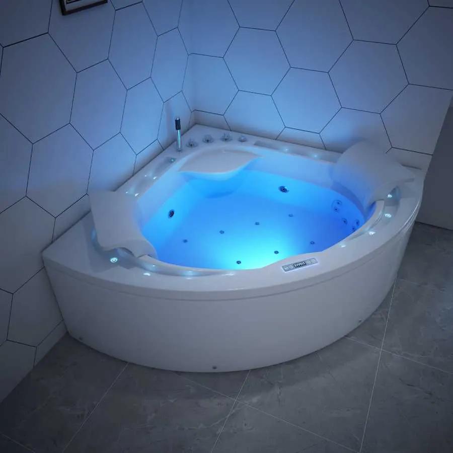 Nancy's Whirlpool Clarkston - Jacuzzi - Onderwater LED verlichting - Massage -Hoek Bubbelbad - Spa - 1-2 personen - 160 x 160