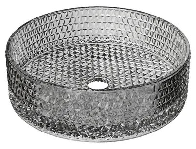 Riho Glamour Waskom - 35.5x35.5x11cm - glas - Smoke (grijs) W047001114