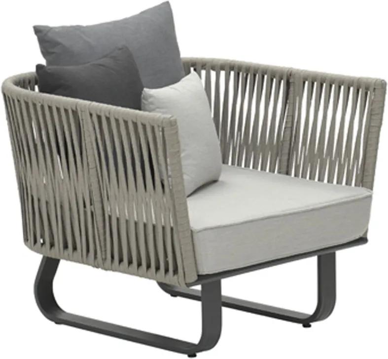 Garden Impressions Venosa lounge stoel - donker grijs
