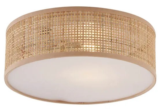 Oosterse plafondlamp rotan 30cm - TrammyOosters E27 rond Binnenverlichting Lamp