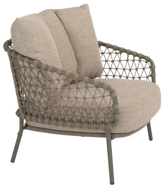 4 Seasons Outdoor Jura loungeset olijfgroen Loungeset groen weerbestendig