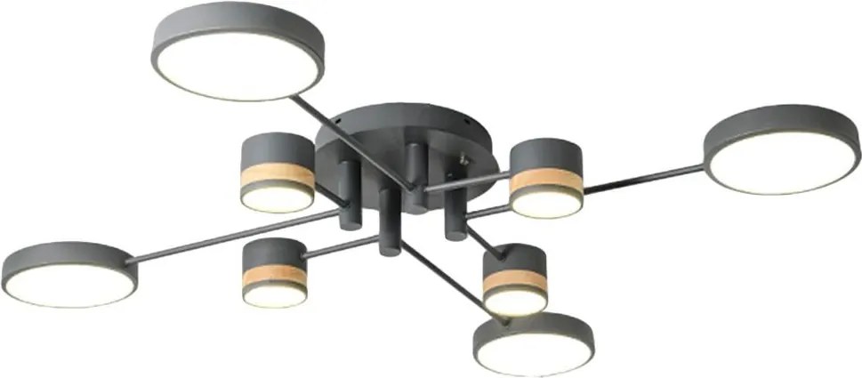 PLAFONDLAMP GRIJS APP528-8C