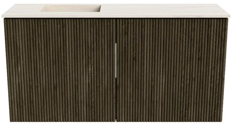 Mondiaz Joya DLux 80cm toiletmeubel shadow met wastafel faye links zonder kraangat meli