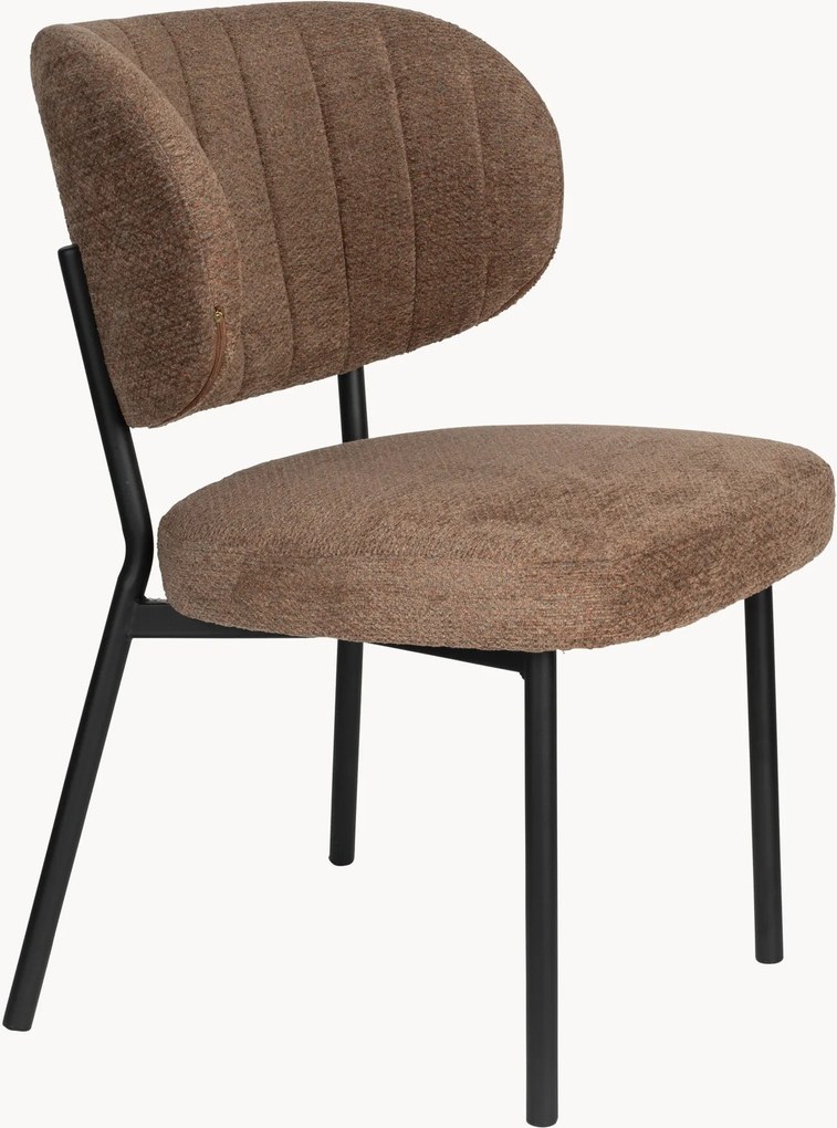 Gestoffeerde eetkamerstoelen Sanne, 2-delig