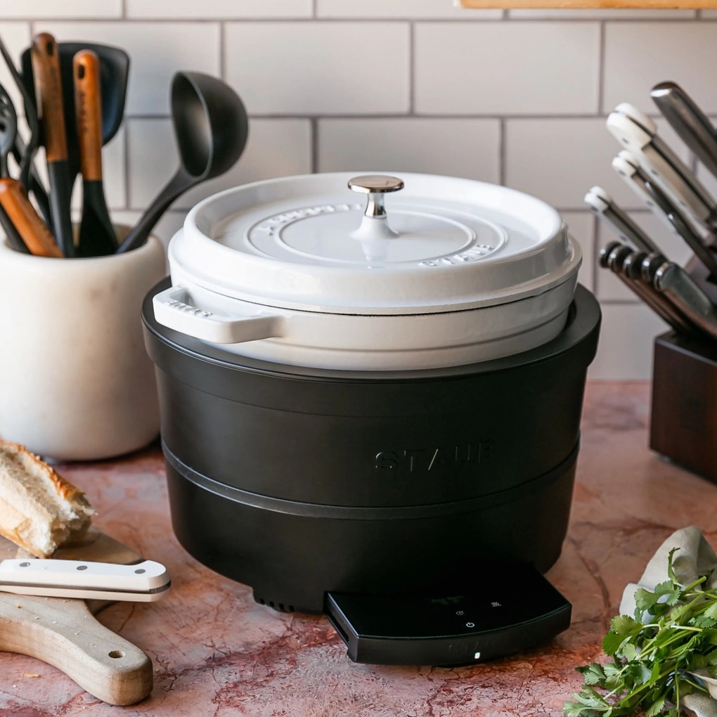 Staub La Cocotte Cocotte 24 cm / 3,7 l, Rond, Puur wit - La Cocotte - Staub
