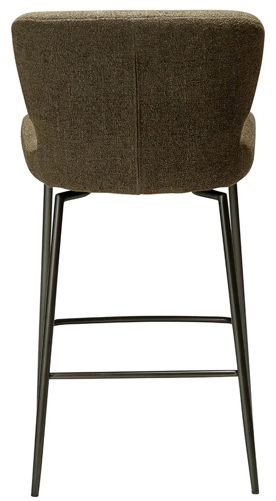 Dan-Form Glory Swivel Draaibare Barstoel Olijfgroen Boucle
