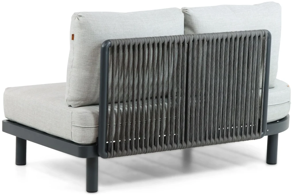 Hoek loungeset 5 personen Aluminium/rope Grijs  Santika Furniture Santika