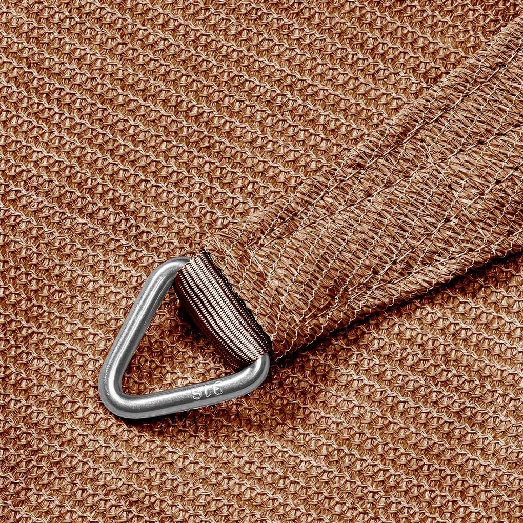 Platinum Coolfit schaduwdoek driehoek 5.0x5.0x5.0m - Zand