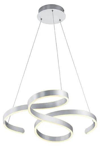 Eettafel / Eetkamer Design hanglamp staal incl. LED 3-staps dimbaar - Frank Design Binnenverlichting Lamp