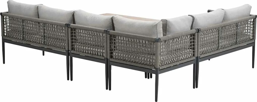 Garden Impressions Burela - Brugge lounge dining set 5-delig links - taupe