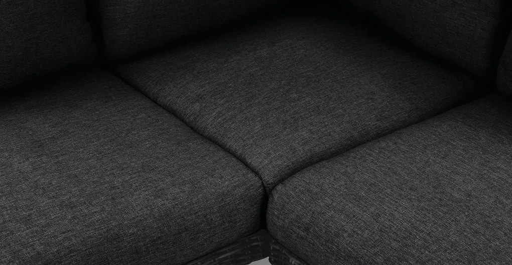 Garden Interiors Hoek Loungeset  - MIRA - Wicker - Donkergrijs - Garden Interiors