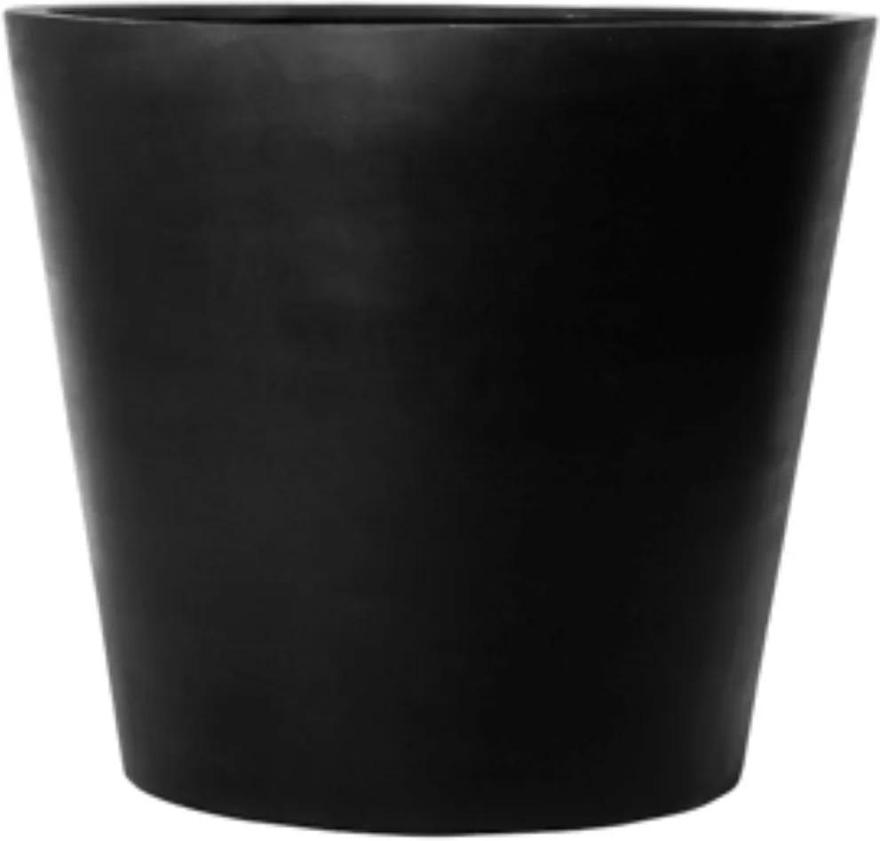 Bloempot Jumbo bucket m natural 85x98 cm black rond
