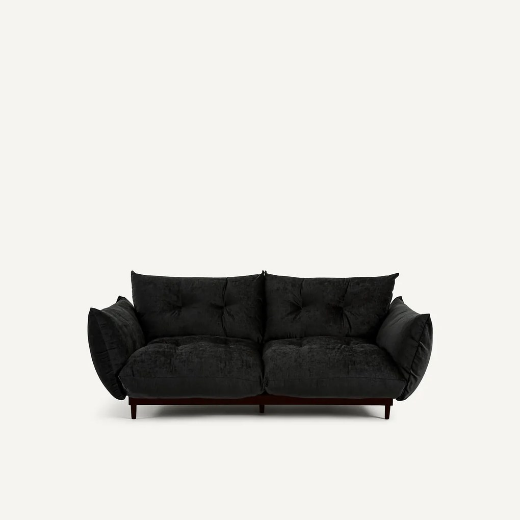 3-zits compacte bank in fluweelmix, VITORIA