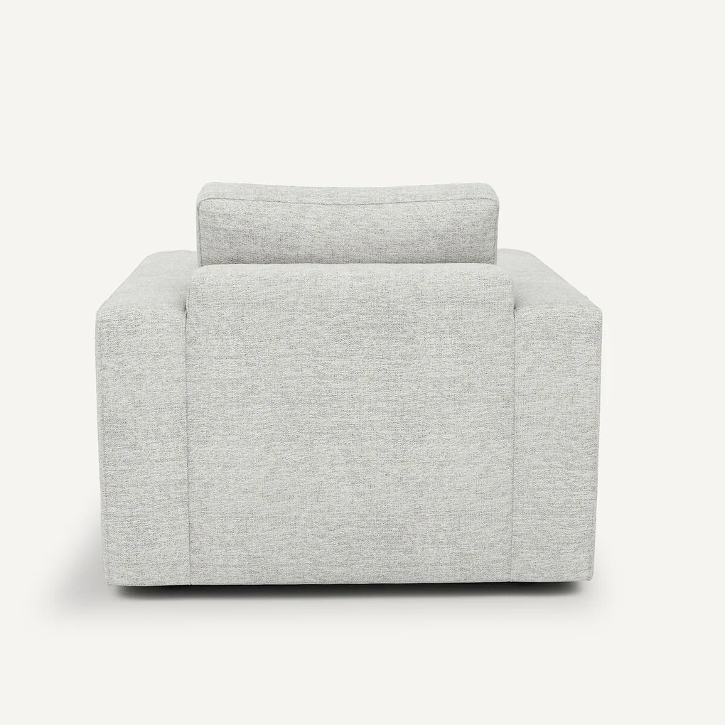 Fauteuil in jaspis canvas stof, Skander