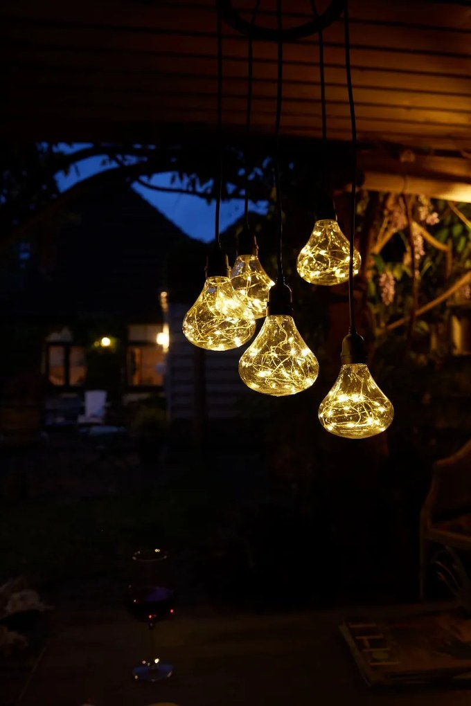 Luxform Batterij Tuin Hanglamp Bubbles 5-lichts