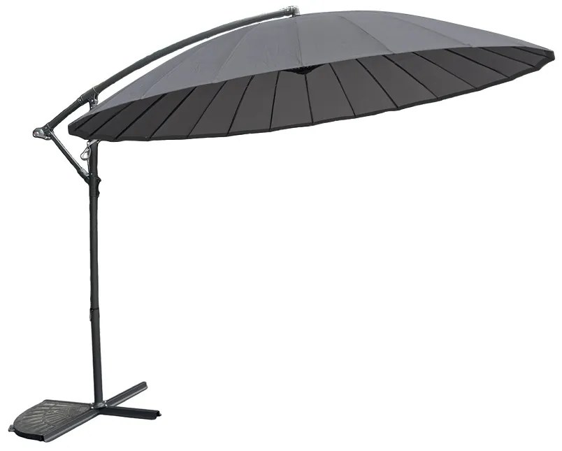 Garden Point Monza 3m diameter antraciet tuinparasol