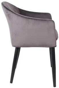 House of Rebels Eetkamerstoel - Bram - Grijs - Fluweel - House of Rebels