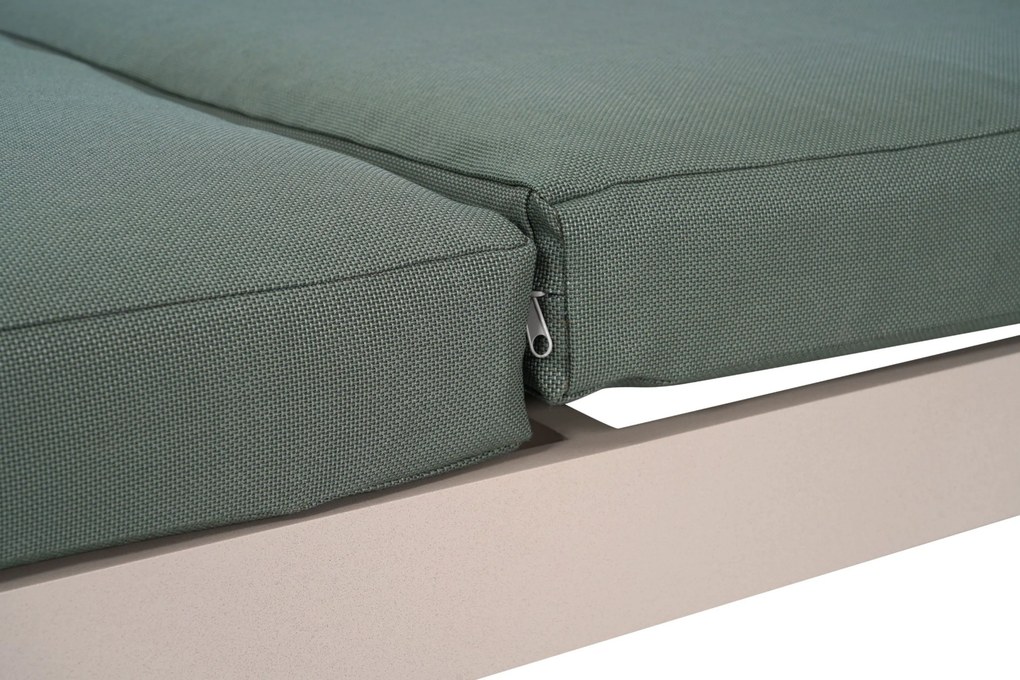 Lifestyle Garden Furniture Massimo Ligbed Met Kussen Loft/moss Green Aluminium Taupe