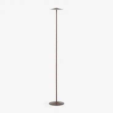 Snoerloze Led Vloerlamp Van Ijzer Emilein Bruin – Chocolade - Sklum