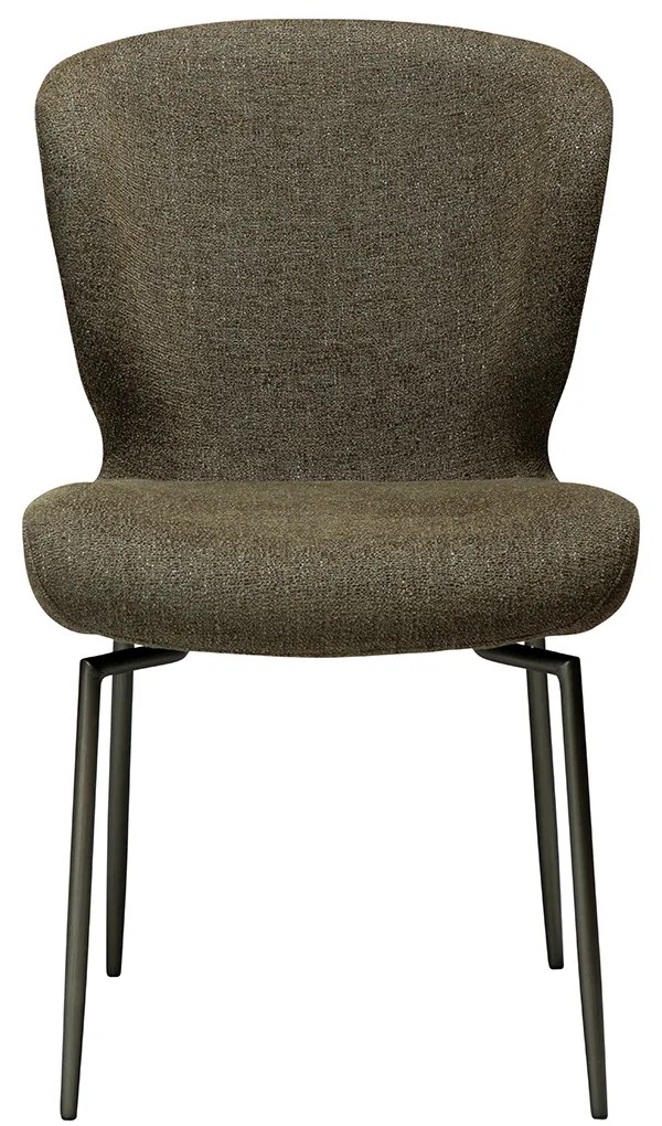 Dan-Form Glory Swivel Draaibare Eetkamerstoel Olijfgroen Boucle