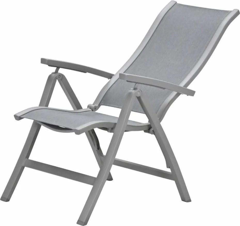 Garden Impressions Hilly tuinstoel verstelbaar taupe - 2 stuks