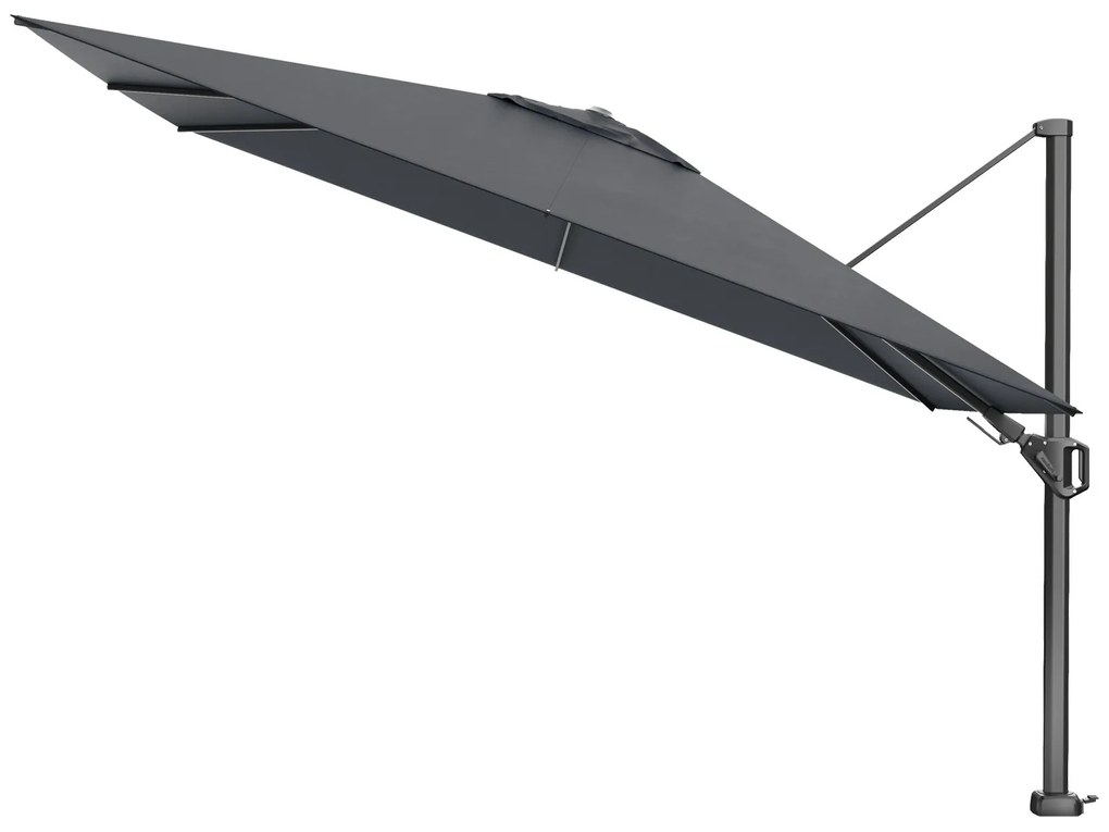 Platinum Challenger rechthoek zweefparasol T2 Premium - 2,6 x 3,5 m. - Faded black
