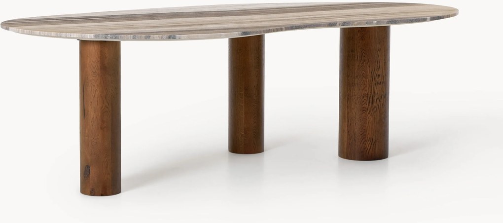 Marmeren eettafel Naruto in organische vorm, in verschillende formaten