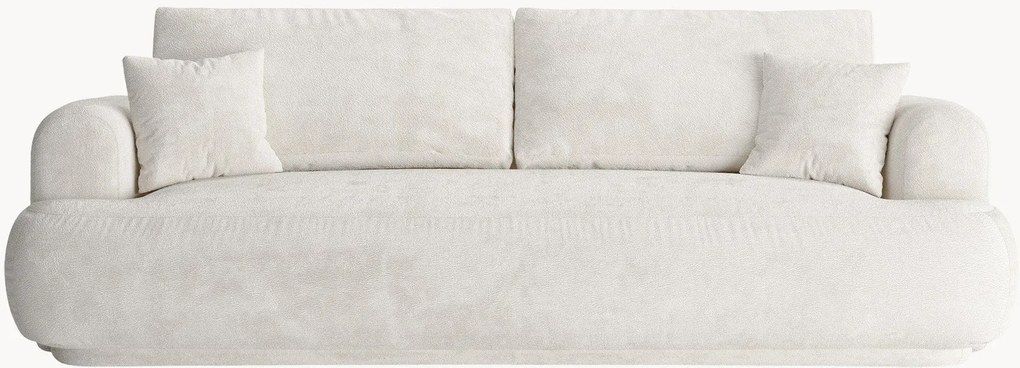 Bouclé slaapbank Ella (3-zits) met opbergruimte, B 253 cm