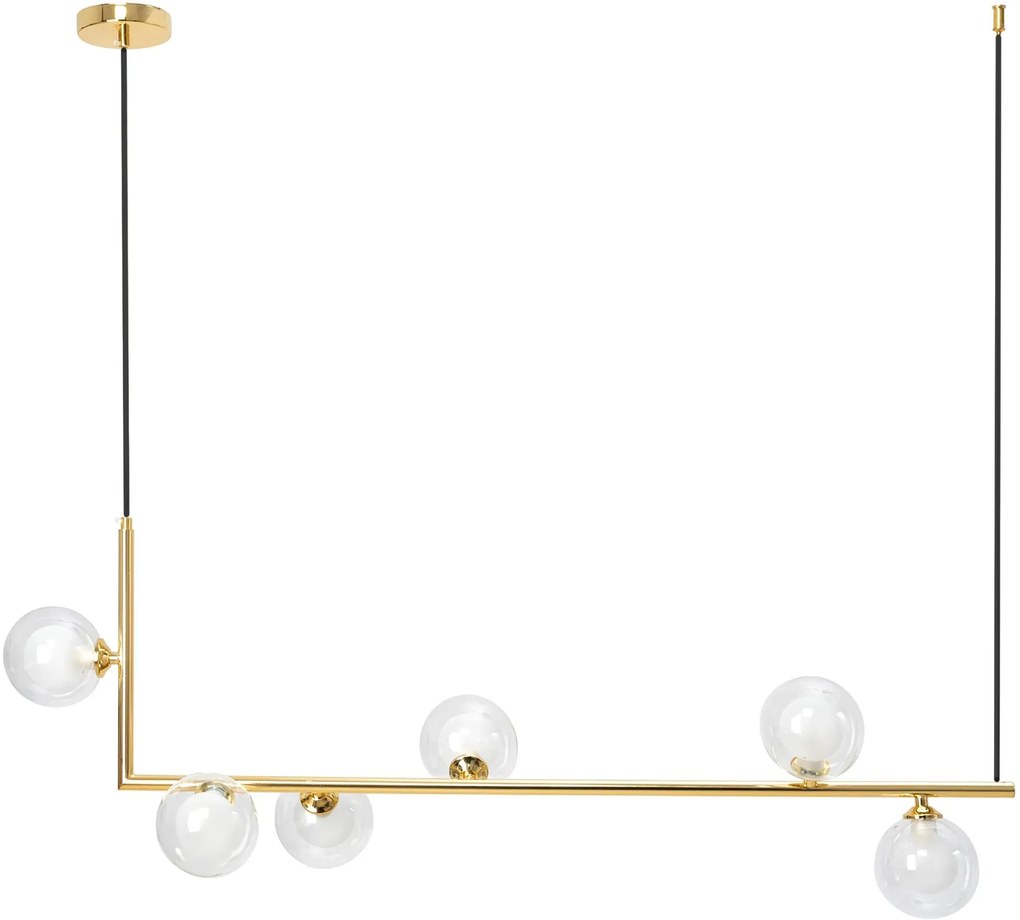 Hanglamp Goud Glazen Bollen APP690-6CP