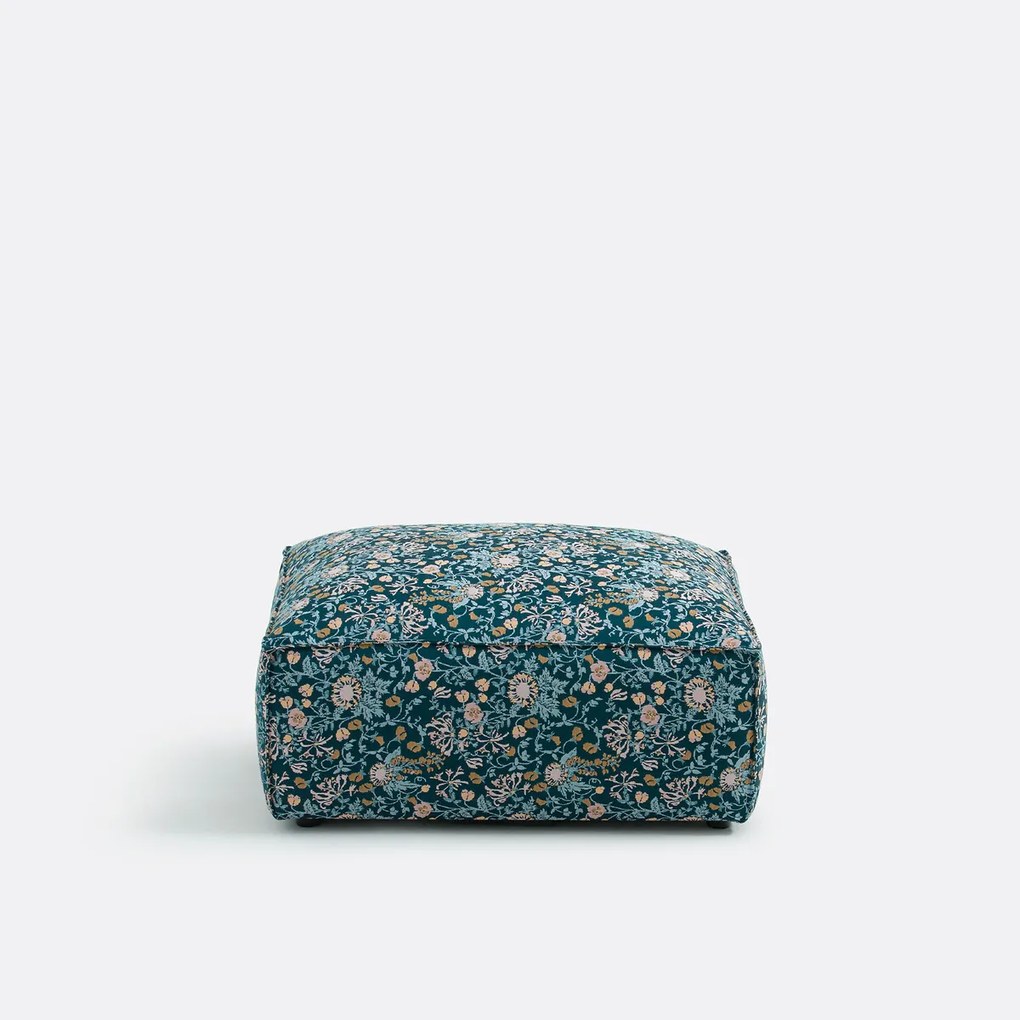 Modulaire poef, gebloemd jacquard, Seven