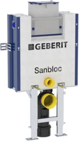 Geberit Sanbloc WC element voor wandcloset H83 met Omega UP inbouwreservoir 12cm boven/frontbediend 440.000.00.1