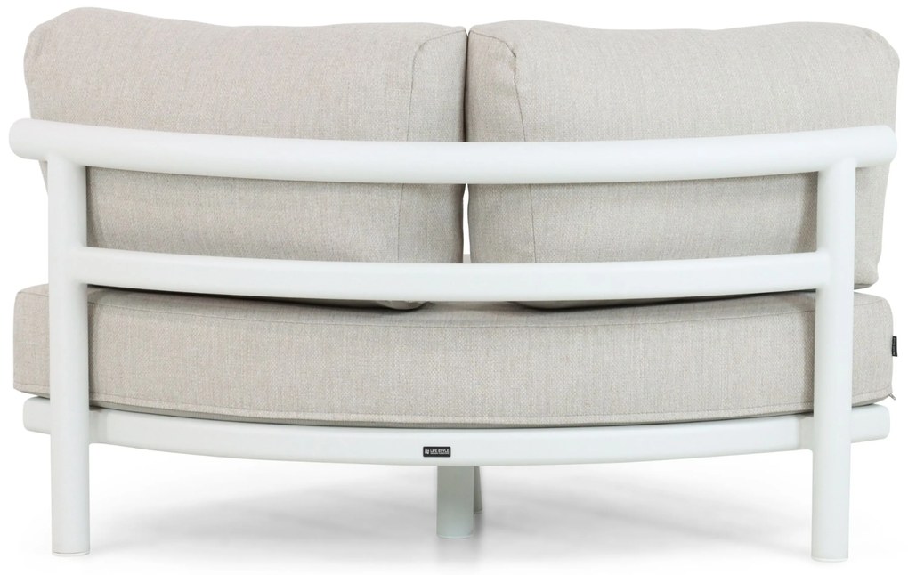 Hoek loungeset 5 personen Aluminium Wit  Lifestyle Garden Furniture Harmonic