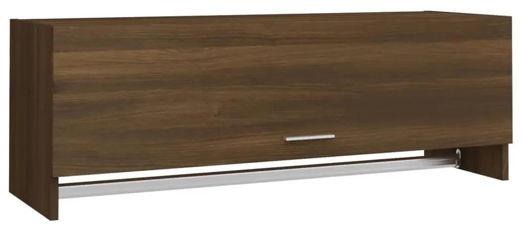 vidaXL Kledingkast 100x32,5x35 cm bewerkt hout bruineikenkleurig