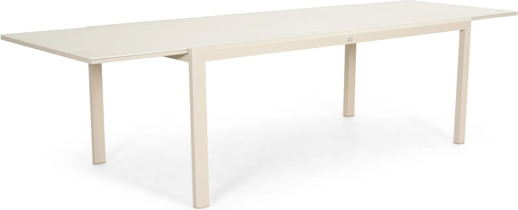 Dining Tuintafel rechthoekig uitschuifbaar 200/300x97 cm Zand/Beige Presto Tivario