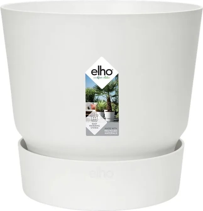 elho bloempot Greenville Round 47- Wit - Diameter 47 x H 44 cm