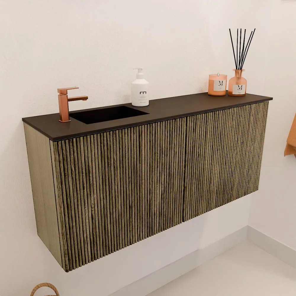 Mondiaz Joya 90cm toiletmeubel dusk met wastafel faye links 1 kraangat urban