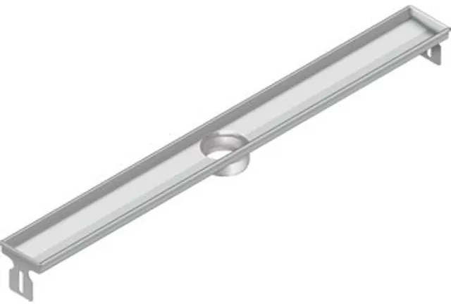 Aco FlexDrain E ShowerDrain RVS douchegoot opzetstuk zonder flens 1187mm (excl. rooster/puthuis/stankslot) m. onderuitloop 2203795