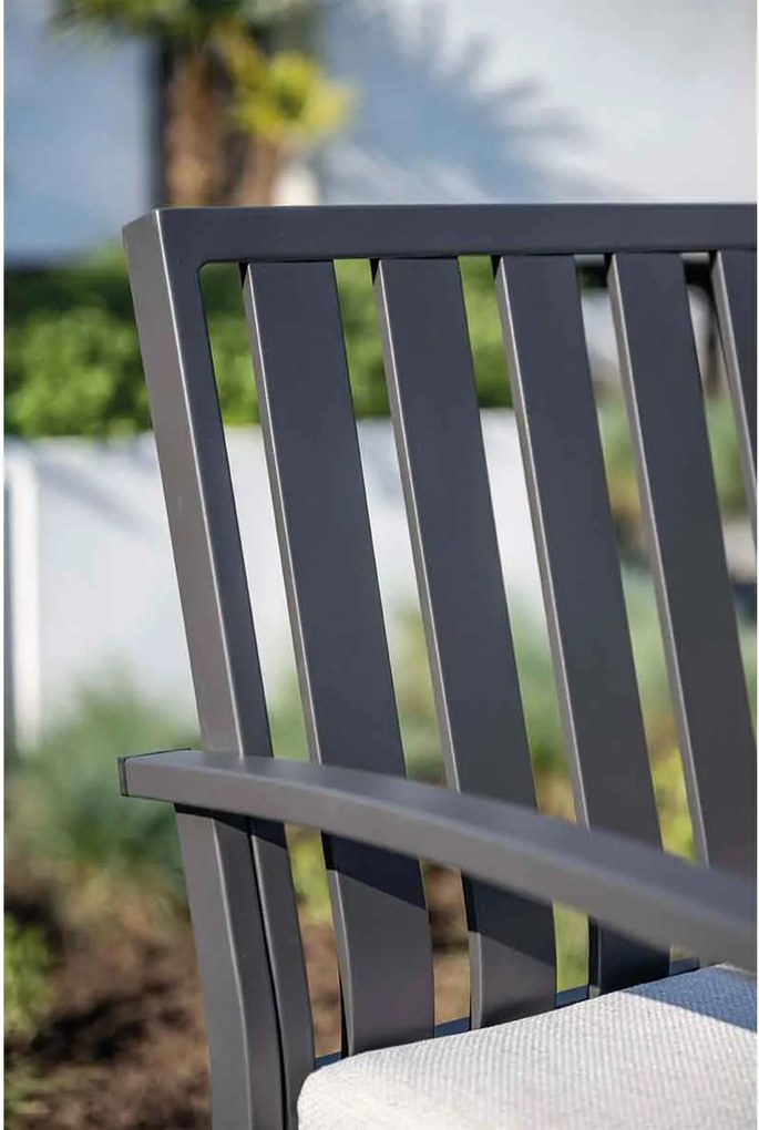 Garden Impressions Neapolis tuinbank 150 cm - donker grijs