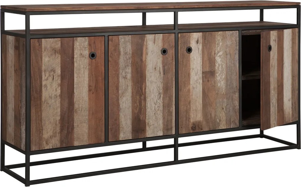 D-Bodhi Tuareg Dressoir Teakhout Met Metaal - 178x40x90cm.