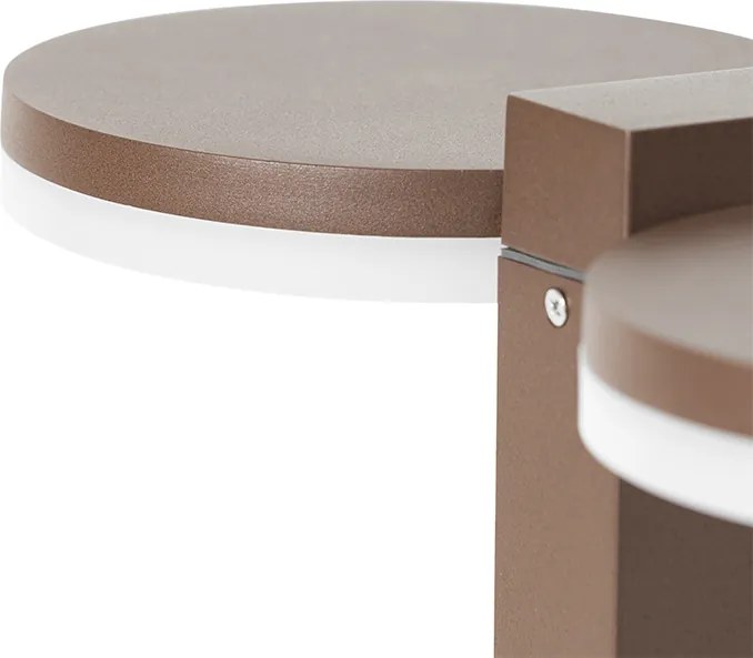 Staande buitenlamp roestbruin 50 cm incl. LED 2-lichts IP44 - Esmee